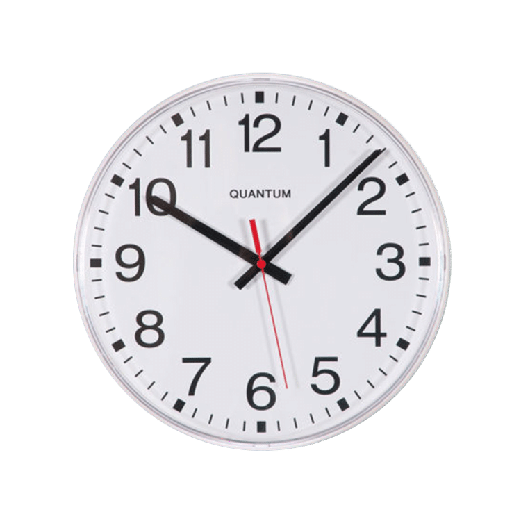 Medium-sized 12hr dial wall clock 6200