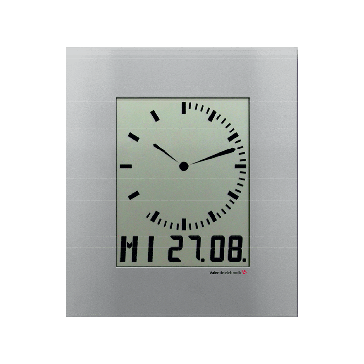 LCD Analogue Style Wall Clock C150